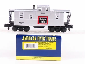 S Scale American Flyer 6-48735 CBQ Burlington Extended Vision Caboose #13653 - Picture 1 of 11