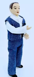 Dollhouse Miniature Porcelain Poseable Modern Male Doll 1:12 Scale - Picture 1 of 13
