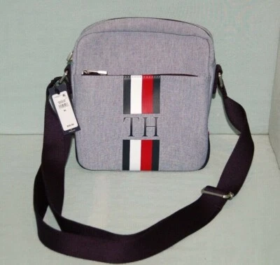 TOMMY HILFIGER UTILITY CANVAS MINI REPORTER BAG FADED SKY BLUE NEW WITH TAGS  Foto 1 de 4