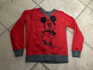 HANNA ANDERSSON Red Disney Mickey Mouse Pullover Sweatshirt, Size 140 (10)