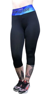 Womens Base Layers Compression 3/4 Crop Leggings Exercise Yoga Gym Fitness Pants - Picture 1 of 4