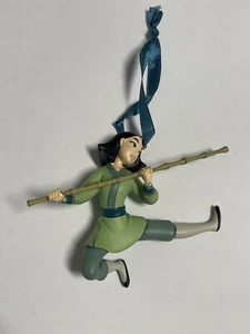 Disney Store Christmas Ornament 2013 MULAN Warrior Sketchbook RARE - Picture 1 of 5