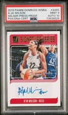 2019 Donruss WNBA A’ja Wilson Press Proof Signatures /199 PSA 9 PSA/DNA 10 Auto