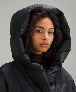 New no tag Lululemon Insulated Long Blanket Wrap Size 10 black - Picture 1 of 19