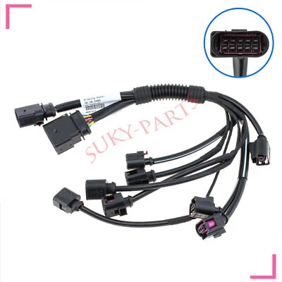 For Audi A6 C6 S6 2.0T Fuel Injector Wiring Harness 06D971627D - Изображение 1 из 4