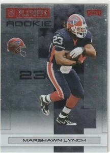 Playoff Rookie 2007 fútbol americano rojo Marshawn Lynch #123 #101 de 399 sin precio base COMO NUEVO/+ - Imagen 1 de 2