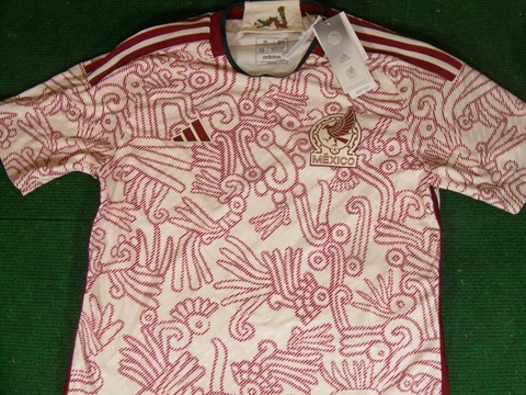 New Mens Adidas Mexico 22 2022 Authentic Away Soccer Jersey HD9313 HeatReady Cover