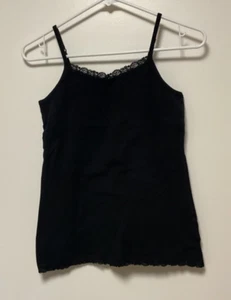 Arizona Black Cami Tank Top w/ Lace - Size Medium - Picture 1 of 3