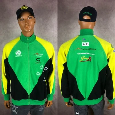 A1GP World Cup Racing Fleece Jacket Ferrari Motorsport Team Australia UWE Size L - Image 1 of 4