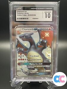 Pokemon BGS 9.5 GEM MINT Shiny Charizard GX Hidden Fates SV49/SV94