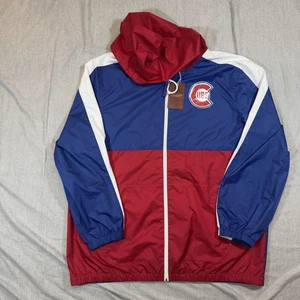 Giacca a vento Chicago Cubs uomo 3XL blu rosso bianco MLB baseball leggera - Foto 1 di 17