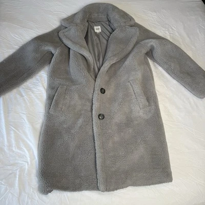 Abrigo para mujer Andrew Marc gris claro guisante, talla mediana hueco Foto 1 de 2