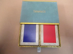 Tarjetas de juego, Tiffany & Co, estuche original, vintage - Imagen 1 de 8
