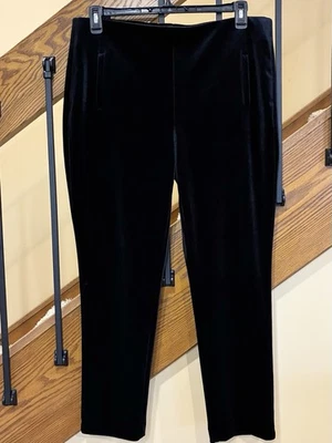 Pantalones al tobillo Chicos So-Slimming Juliet elásticos de terciopelo negro talla 2,5/US 14 Foto 1 de 4