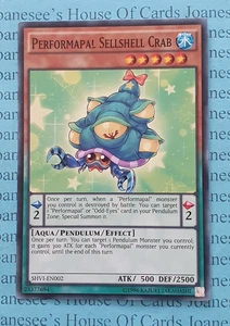 SHVI-EN002 Performapal Sellshell Crab Yu-Gi-Oh Card Unl New - Picture 1 of 3