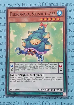 SHVI-EN002 Performapal Sellshell Crab Yu-Gi-Oh Card Unl New - Image 1 of 3