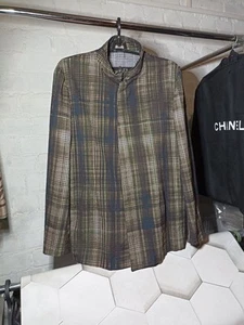 BOTTEGA VENETA Double Cotton Check Jacket Size 56 XL - Picture 1 of 10