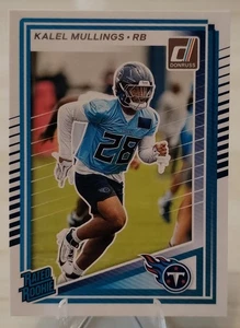 Kalel Mullings RC Rated Rookie 2025 Panini Donruss Tennessee Titans #378 - Bild 1 von 1