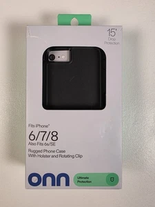 Protect Onn - Robuste Hülle mit Holster und drehbarem Clip / iPhone 6/6s/7/8/SE - Bild 1 von 3