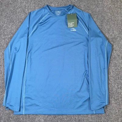 LL Bean Shirt Mens Large Tall Swift River Cooling Rash Guard Long Sleeve NWT - Image 1 of 4
