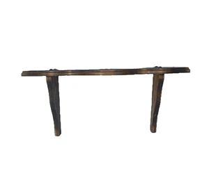 Vintage rustikales Landhaus massiv geschnitztes Holz Display Wandregal - schön!! - Bild 1 von 4