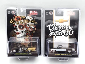 Lot of 2 M2 Machines Chevrolet 1977 Cheyenne Super 30 Dia de los Muertos - Picture 1 of 1
