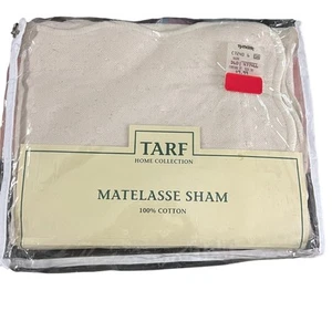 Tarf Matelesse Sham vintage nuovo in confezione Cottagecore retrò made in Portugal - Foto 1 di 5
