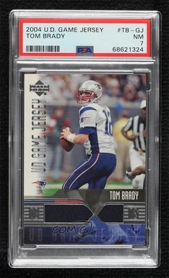 2004 Upper Deck UD Game Jersey Tom Brady #TB-GJ PSA 7 - Image 1 of 3