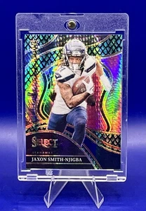 2023 Panini Select Jaxon Smith-Njigba Club Level Dragon Scale Prizm RC #d 55/70 - Bild 1 von 15