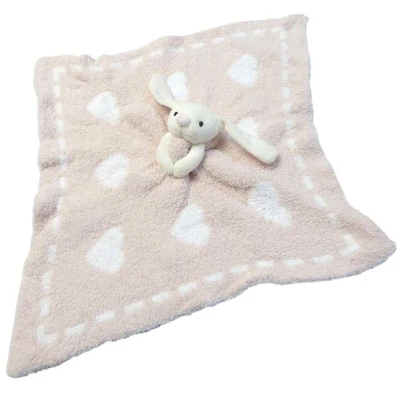 Barefoot Dreams CozyChic Dream Buddies, Rosa/Blanco, 16 x 16 Foto 1 de 4