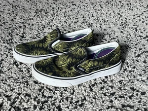 Tolle VANS Junior Slip-on, dunkelgrün-schwarz, Batik-Optik, Gr. 34 - Bild 1 von 6