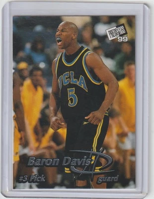 Baron Davis 1999 Press Pass Rookie RC #3 UCLA Hornets Warriors - Image 1 of 2