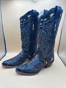 Corral Cowboystiefel mit Einlage schwarz spitz zulaufend Damengröße 6 M - Bild 1 von 18