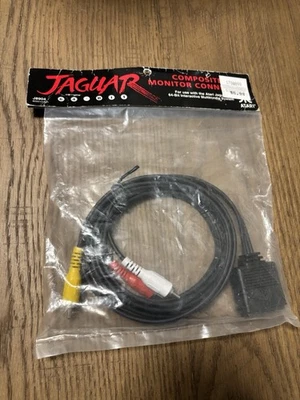 MONITOR Audio/Video(AV) Cable COMPOSITE Original Atari Jaguar Sealed Factory NEW - Image 1 of 3