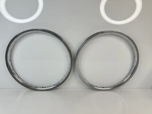 Rare Vintage Araya ADX-7W Aero BMX Racing Rims Set 20x1.75 36h Silver Japan - Bild 1 von 9