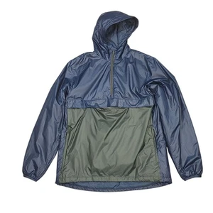 Giacca antipioggia uomo grande blu Nike SB Anorak impacchettabile zip tasca blocco vento - Foto 1 di 16