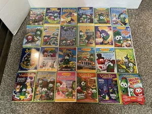 VeggieTales 28 DVD Lot Collection Veggie Tales w/2 BONUS CDs - FREE SHIPPING ! - Bild 1 von 2