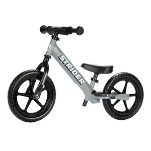Strider 12” Sport Gray Balance Bike Kids 1-4yr Safety Pad Tool-Free - Picture 1 of 8