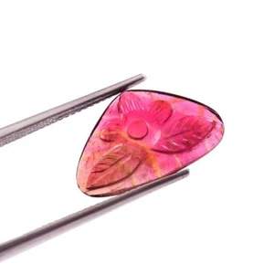 Loose Gemstone Natural Certified Bio Tourmaline Hand Carved Fancy Heart A431 - Picture 1 of 3