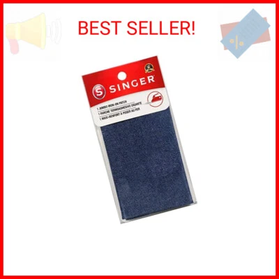 Singer Jumbo Iron-on Denim Patch, 8-Inch by 10-Inch - Image 1 of 2