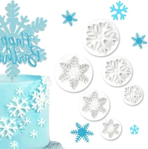 Stampi in Fiocco Di Neve Formine per Biscotti Plastica Tagliapasta Ad Espulsione - Foto 1 di 12