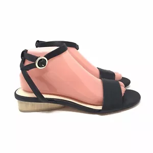 Enzo Angiolini Women Polliana Black Buckle Open Toe Ankle Strap Sandals Size 8.5 - Picture 1 of 10