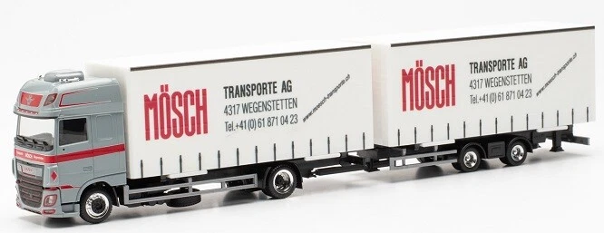 Herpa 953184 DAF XF SSC Volumen-Hängerzug Arthur Mösch 1 87 NEU Ovp