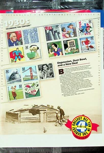 Celebrate the Century - 1930's - Pane of 15 X 32 cent US Stamps - Sealed - Picture 1 of 3