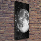 Wandbild Kunst Druck Auf Hart Glas Senkrecht 50X125 Mond