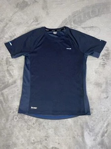 HIND SIZE Small (28-30) RUN Blue PERFORMANCE RUNNING T-SHIRT ATHLETIC TOP MENS - Picture 1 of 11