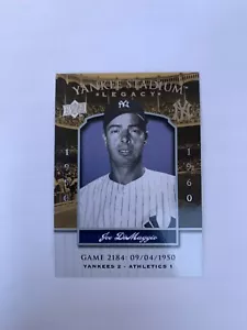 2008 Upper Deck Yankee Stadium Legacy Collection #2184 Joe DiMaggio - NEW YORK - Picture 1 of 2