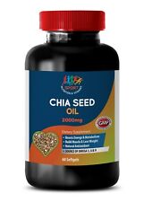 Cleansing Pills- Chia Seed Oil 2000 - Organic Chia Seed - Non GMO - 1 B 60 Ct