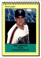 1991 Fayetteville Generals ProCards #1163 Mike Guilfoyle Bayonne New Jersey Card