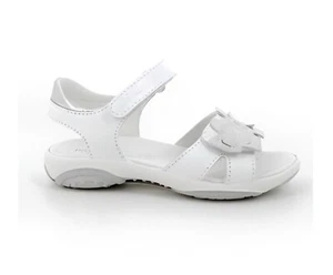 Primigi Mädchen Leder Sandalen in weiß mit silbernen Akzenten 7885400 - Bild 1 von 2